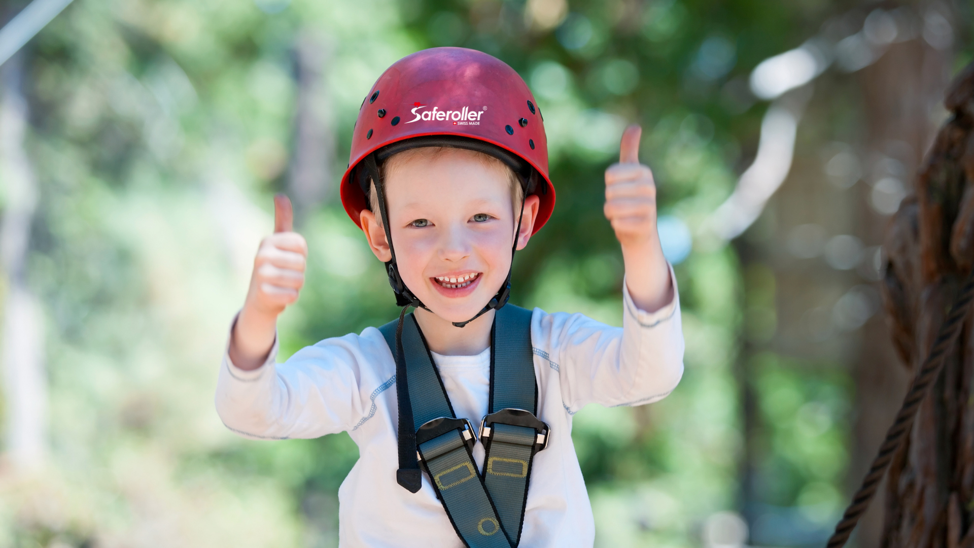 happy children using saferoller